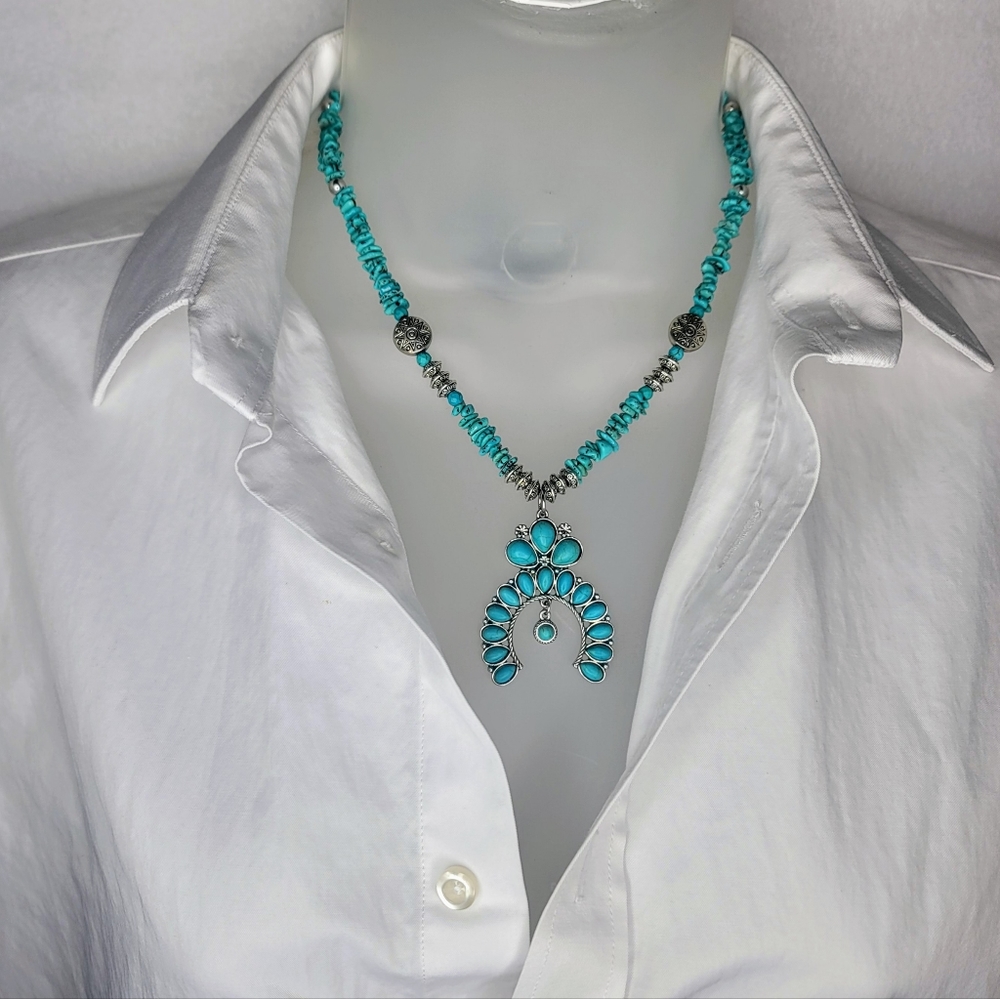 Genuine turquoise necklace